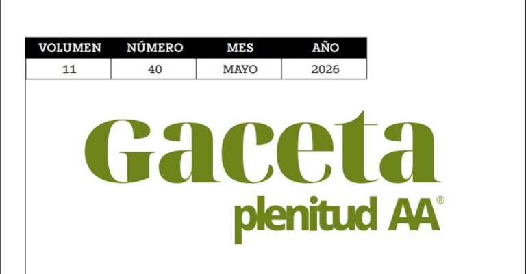 Gaceta Plenitud AA Mayo 2026