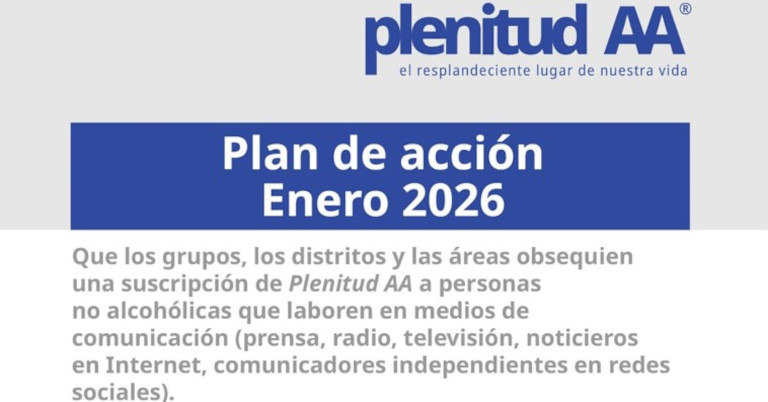 PLENITUD AA. Plan de Acción Enero 2026